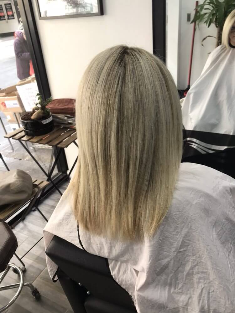 Straight Blonde Medium Hairstyle