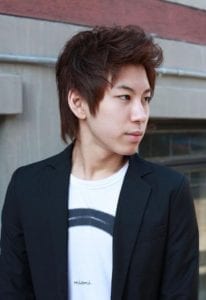 korean style middle part hair men asian