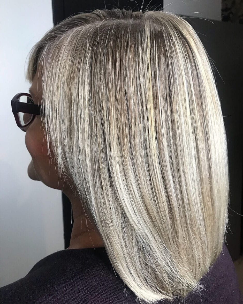 68 Silver Hairstyles For Women Over 50