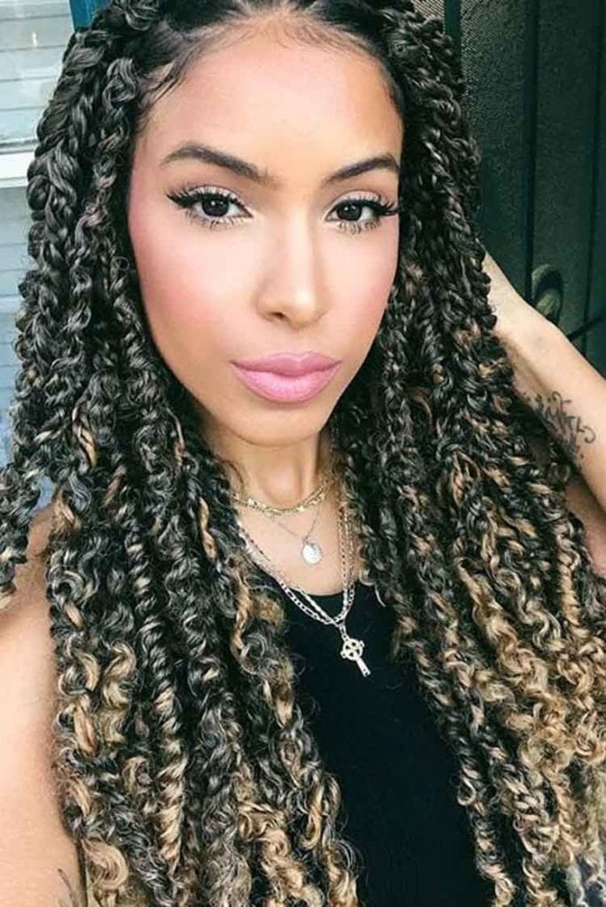 30 Beautiful Passion Twists Braids Hairstyles | Hairdo Hairstyle