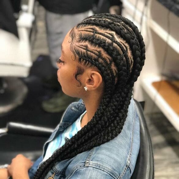 35 Lucrative and Sassy Feed in Braids Hairstyles | Hairdo Hairstyle