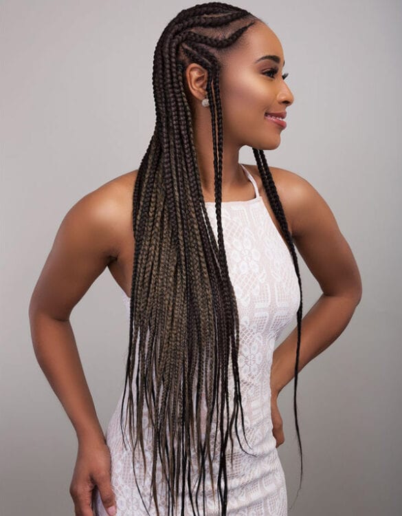 25 Hairstyles with Pre Stretched Braiding Hair Hairdo Hairstyle