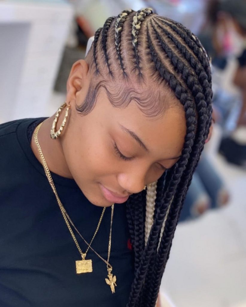 35 Lucrative and Sassy Feed in Braids Hairstyles | Hairdo Hairstyle