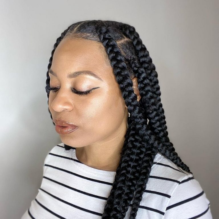 40 Jumbo Braids Hairstyles for a Cool Look | Hairdo Hairstyle