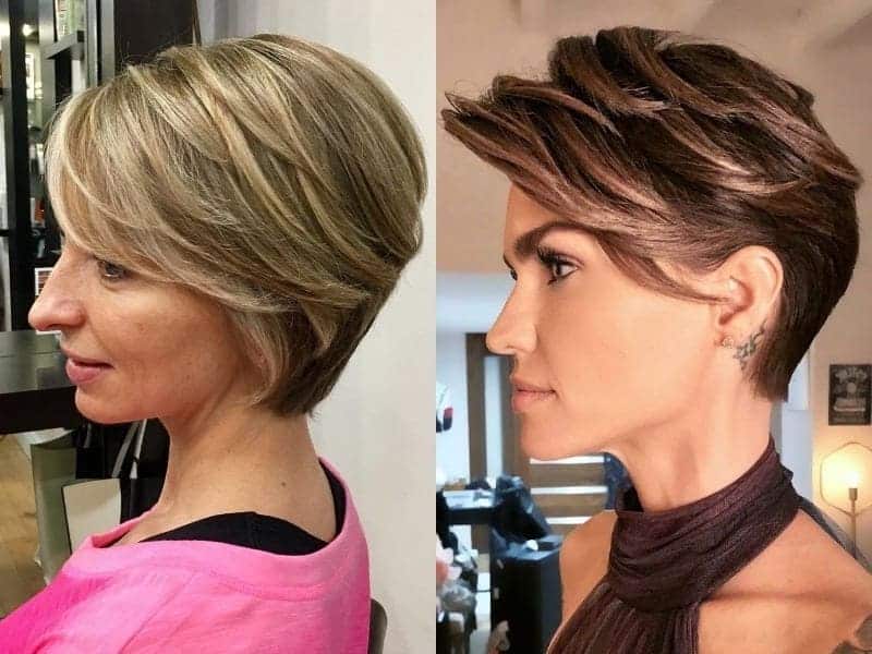 feathered pixie cut