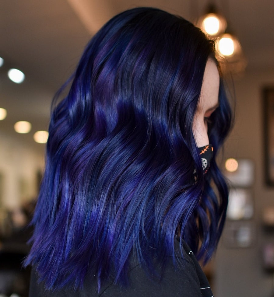 Top more than 81 dark midnight blue hair latest - in.eteachers