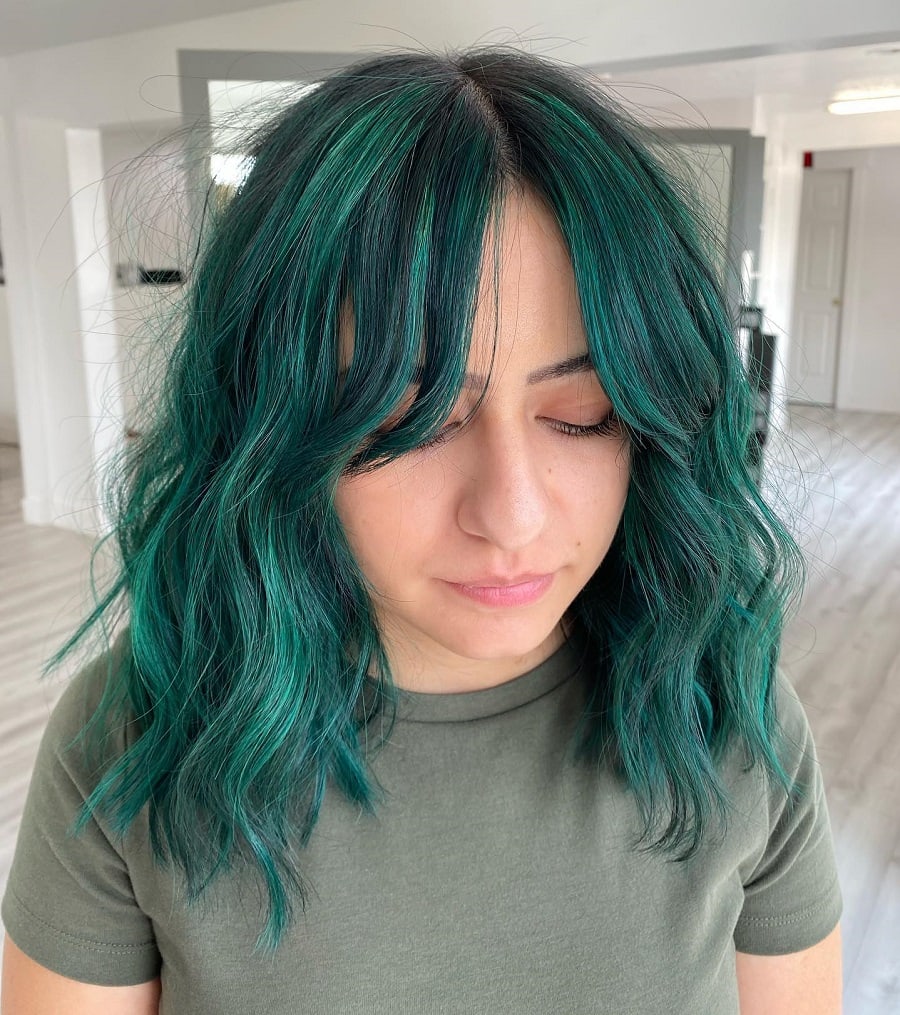 15 Heart-Stopping Teal Hair Colors for Passionate Look | Hairdo Hairstyle
